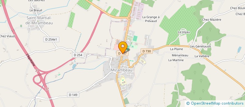 localisation de l'entreprise LES JARDINS DE LA REUSSITE  MIRAMBEAU