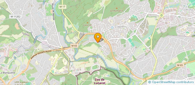 localisation de l'entreprise LES JARDINS DE LA RIVIERA à CLAPIERS