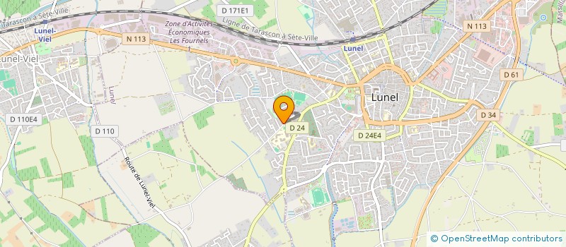 localisation de l'entreprise LES JARDINS DE LA ROQUETTE à LUNEL