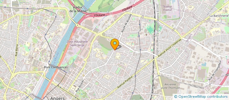 localisation de l'entreprise LES JARDINS DE LA ROUSSIERE - AMAP à ANGERS