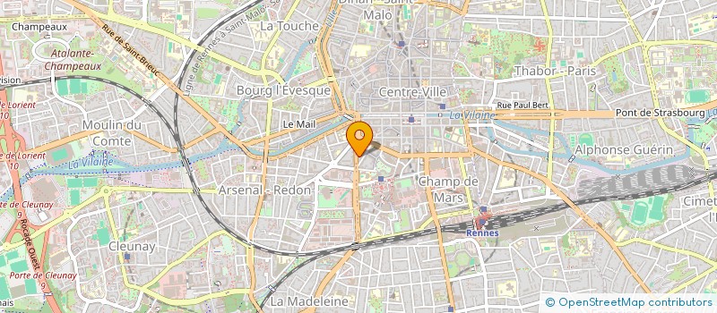 localisation de l'entreprise LES JARDINS DE LA SEICHE à RENNES