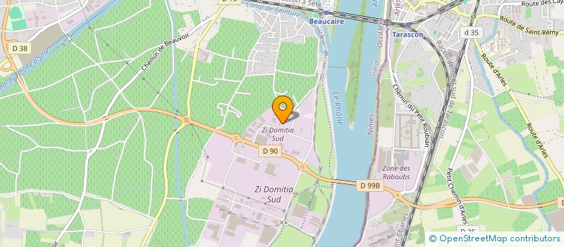 localisation de l'entreprise LES JARDINS DE LA TARASQUE à BEAUCAIRE