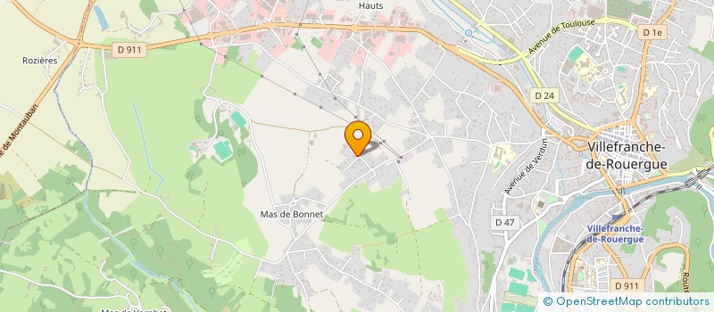 localisation de l'entreprise LES JARDINS DE LA VALETTE OF  SANVENSA