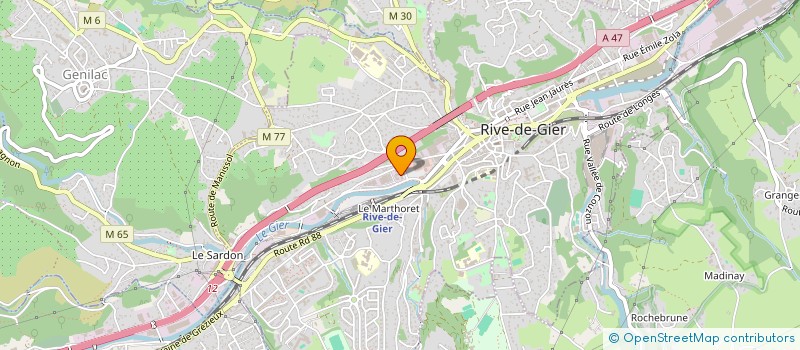 localisation de l'entreprise LES JARDINS DE LA VALLEE à RIVE-DE-GIER