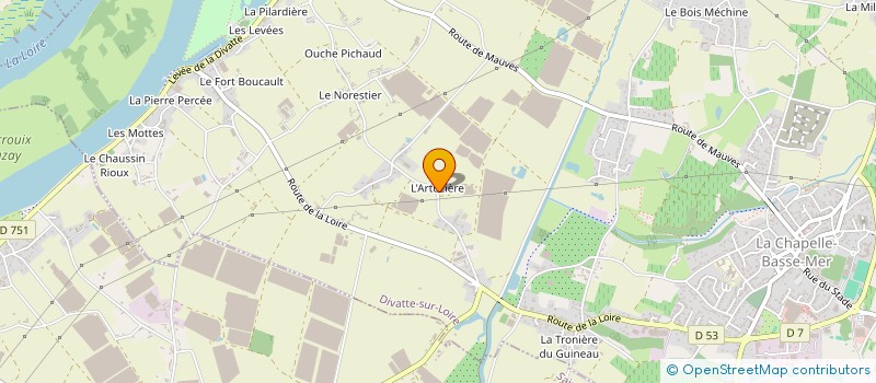 localisation de l'entreprise LES JARDINS DE LA VALLEE à DIVATTE-SUR-LOIRE