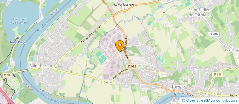 localisation de l'entreprise LES JARDINS DE LA VANOISE à TREVOUX