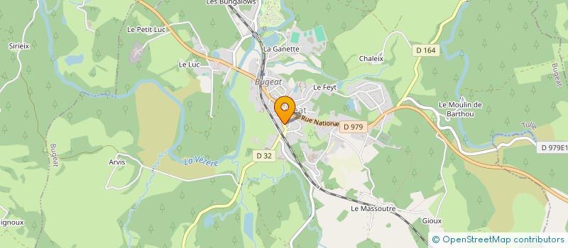 localisation de l'entreprise LES JARDINS DE LA VEZERE à PEROLS-SUR-VEZERE