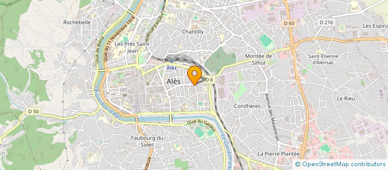 localisation de l'entreprise LES JARDINS DE LAETITIA à ALES