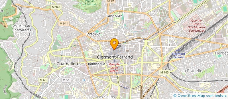 localisation de l'entreprise LES JARDINS DE LAFAYETTE  CLERMONT-FERRAND