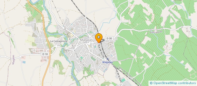 localisation de l'entreprise LES JARDINS DE LARA  MAGALAS