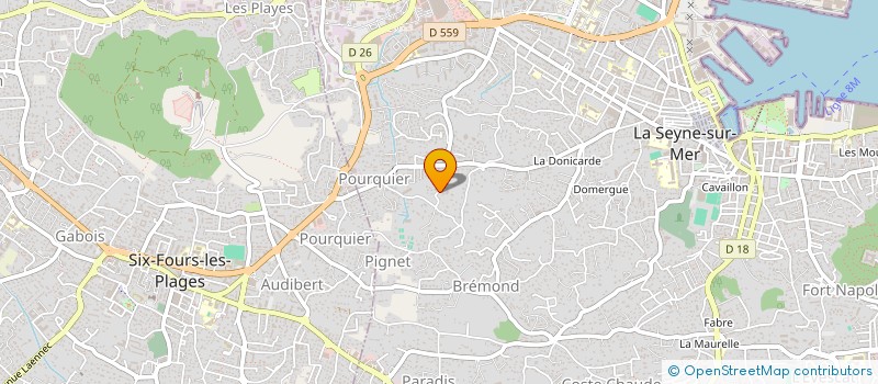 localisation de l'entreprise LES JARDINS DE LEA à LA SEYNE SUR MER