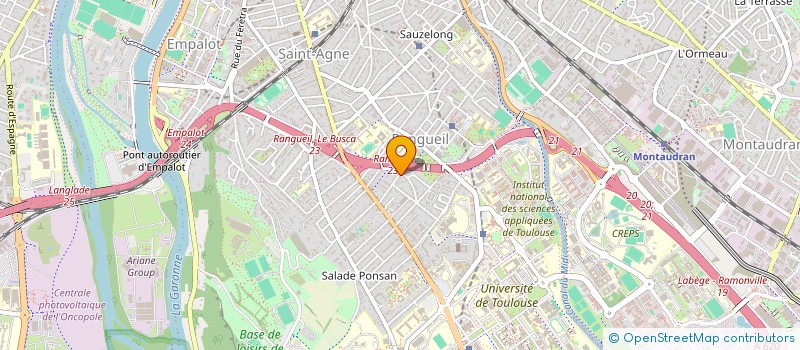localisation de l'entreprise LES JARDINS DE LEA à TOULOUSE