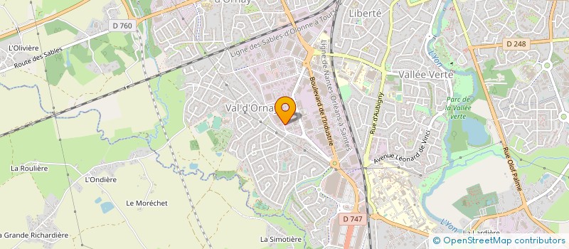 localisation de l'entreprise LES JARDINS DE LEO à LA ROCHE-SUR-YON