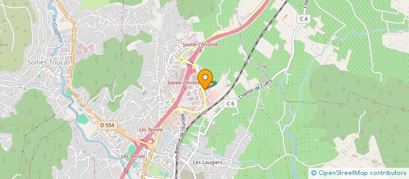 localisation de l'entreprise LES JARDINS DE LEONIE  SOLLIES-PONT