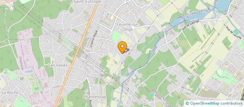 localisation de l'entreprise LES JARDINS DE LEUVILLE  LEUVILLE-SUR-ORGE