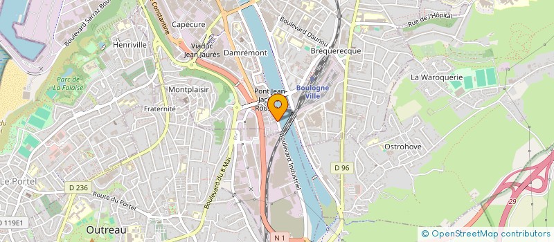 localisation de l'entreprise LES JARDINS DE LILLE à BOULOGNE-SUR-MER