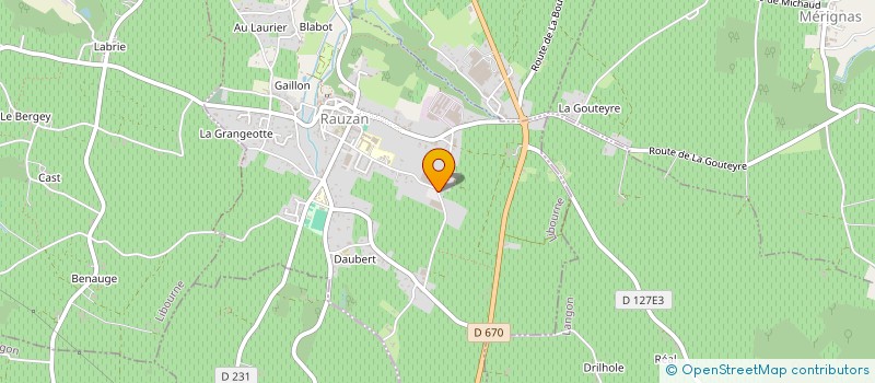 localisation de l'entreprise LES JARDINS DE LILOU  RAUZAN