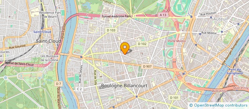 localisation de l'entreprise LES JARDINS DE LINOIS à BOULOGNE-BILLANCOURT