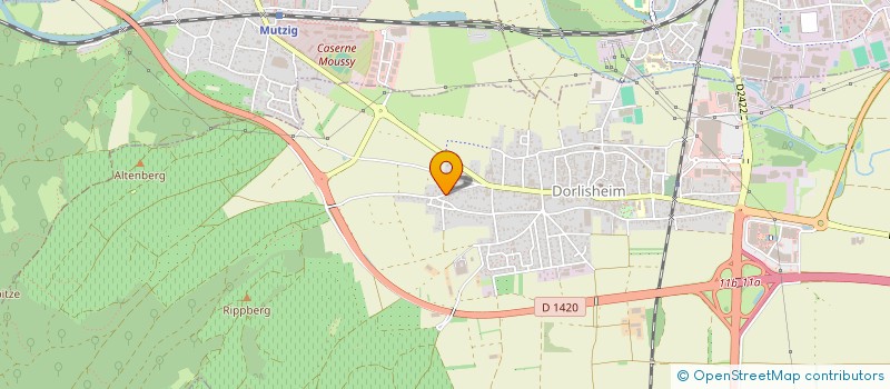 localisation de l'entreprise LES JARDINS DE LISETTE ET EDMOND  DORLISHEIM