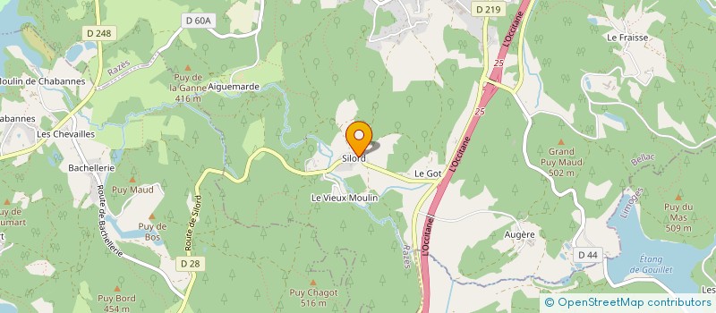 localisation de l'entreprise LES JARDINS DE LOANN à RAZES