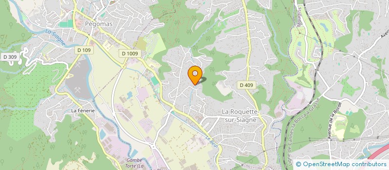 localisation de l'entreprise LES JARDINS DE LOIC à LA ROQUETTE-SUR-SIAGNE
