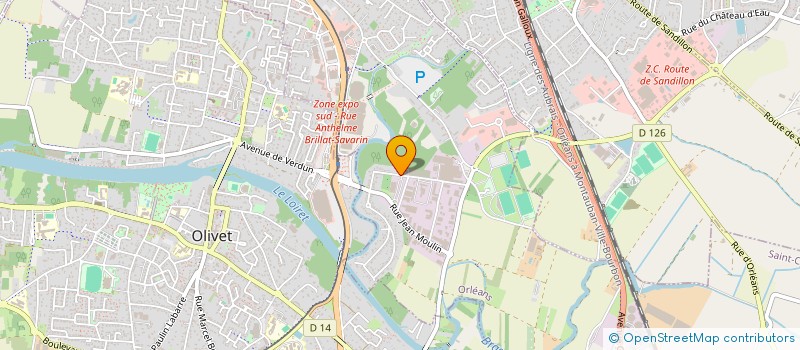 localisation de l'entreprise LES JARDINS DE LORETTE à ORLEANS