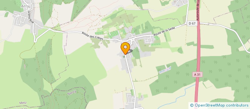 localisation de l'entreprise LES JARDINS DE LORRY  LORRY-MARDIGNY