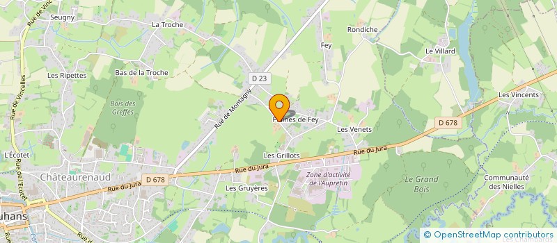 localisation de l'entreprise LES JARDINS DE LUCE à LOUHANS