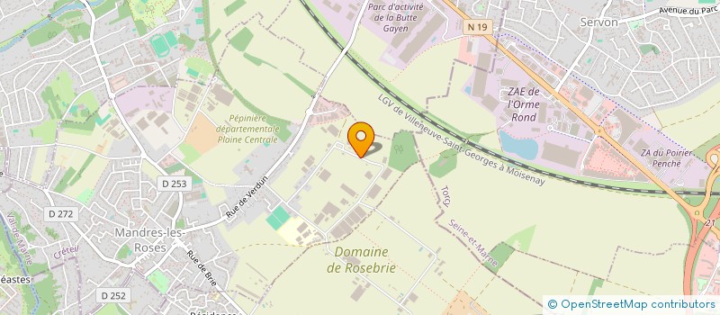 localisation de l'entreprise LES JARDINS DE LUTECE 2023  MANDRES-LES-ROSES