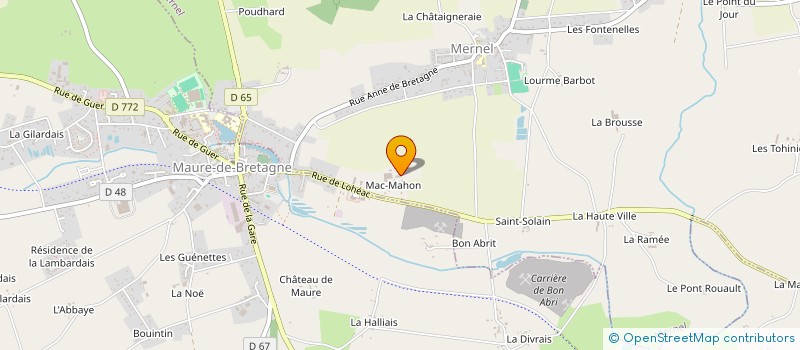 localisation de l'entreprise LES JARDINS DE MAC-MAHON  MERNEL