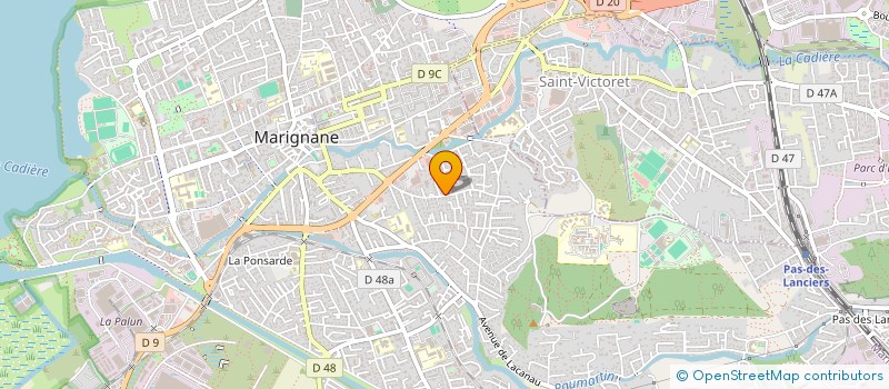 localisation de l'entreprise LES JARDINS DE MAELYS  MARIGNANE