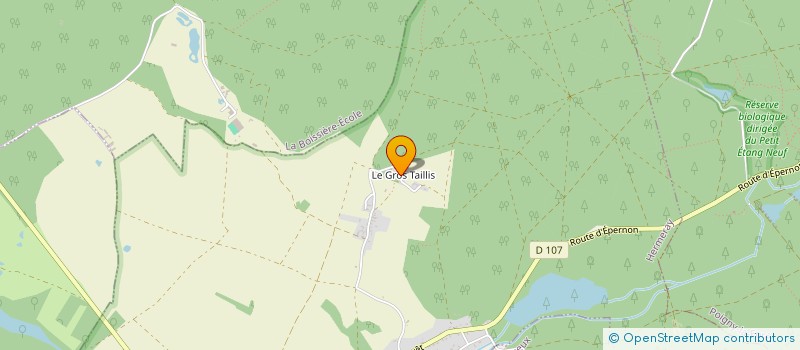 localisation de l'entreprise LES JARDINS DE MALESHERBES  HERMERAY