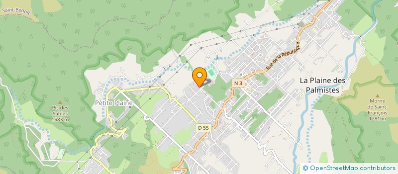 localisation de l'entreprise LES JARDINS DE MANAPANY à LA PLAINE-DES-PALMISTES