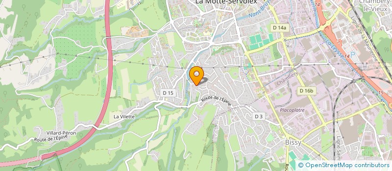 localisation de l'entreprise LES JARDINS DE MARCELLE  LA MOTTE-SERVOLEX