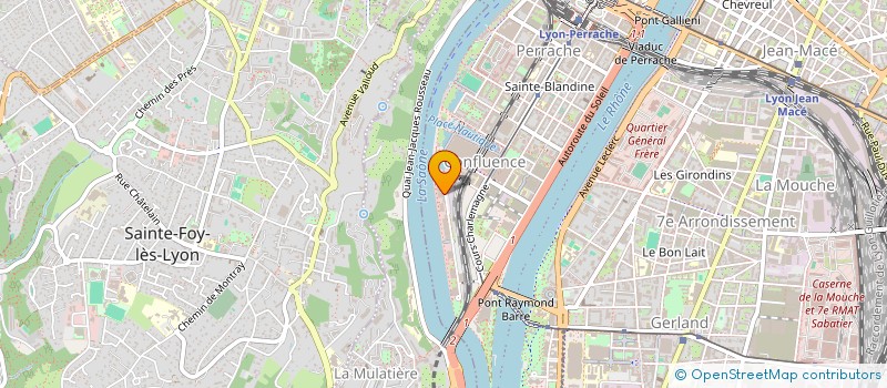 localisation de l'entreprise LES JARDINS DE MARIE  LYON