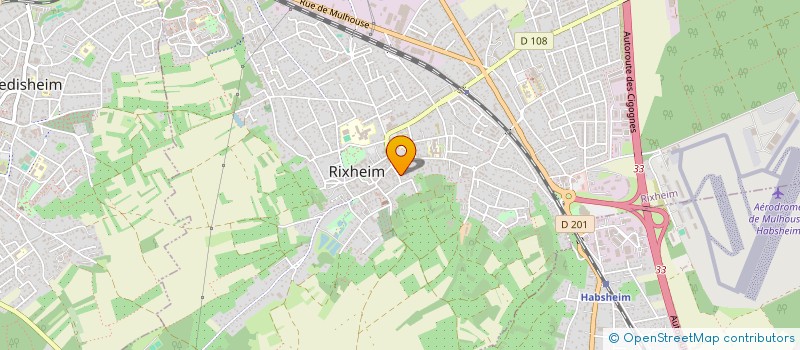 localisation de l'entreprise LES JARDINS DE MARIE-LOUISE à RIXHEIM