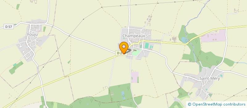localisation de l'entreprise LES JARDINS DE MARJOLAINE à CHAMPEAUX