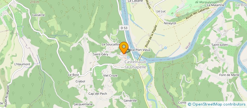 localisation de l'entreprise LES JARDINS DE MARQUEYSSAC à VEZAC