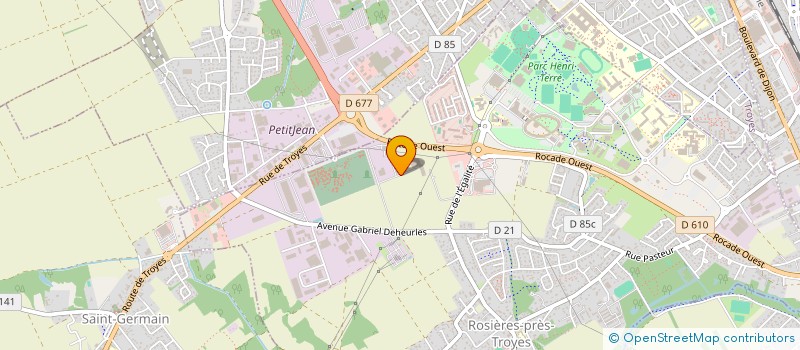 localisation de l'entreprise LES JARDINS DE MATEO  ROSIERES-PRES-TROYES