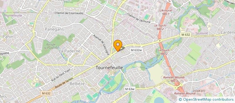 localisation de l'entreprise LES JARDINS DE MATHIEU  TOURNEFEUILLE