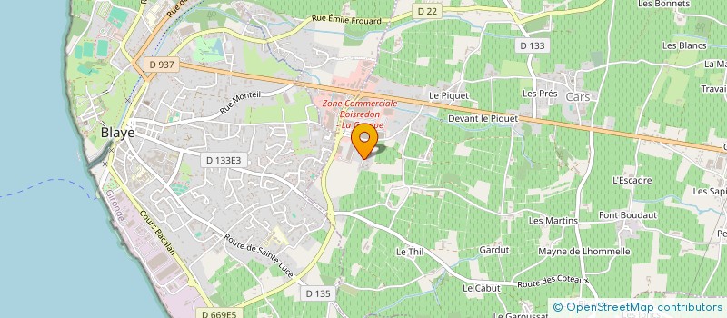 localisation de l'entreprise LES JARDINS DE MATHIS à CARS