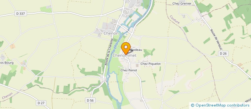 localisation de l'entreprise LES JARDINS DE MATOUNE  AUNAC-SUR-CHARENTE