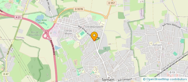 localisation de l'entreprise LES JARDINS DE MATT  SOMAIN