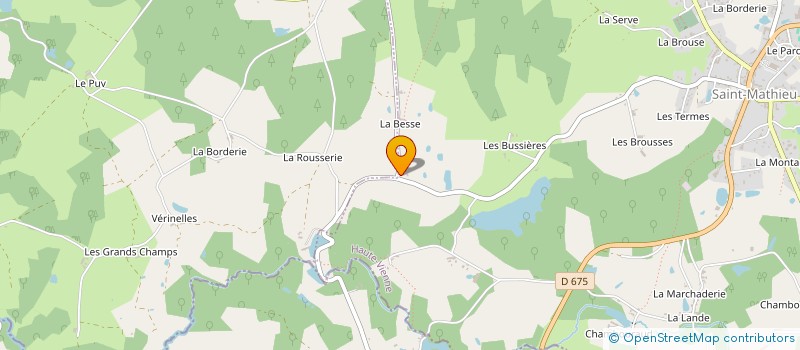 localisation de l'entreprise LES JARDINS DE MATULIA  SAINT-MATHIEU