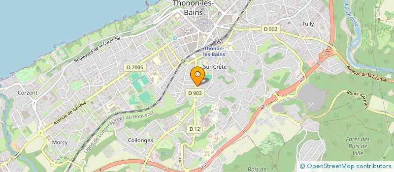 localisation de l'entreprise LES JARDINS DE MESINGES à THONON-LES-BAINS