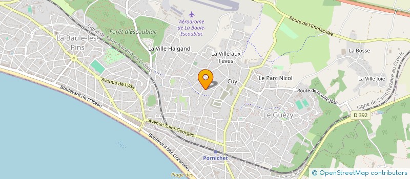 localisation de l'entreprise LES JARDINS DE MESORE à LA BAULE-ESCOUBLAC