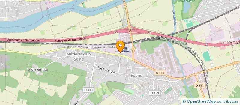 localisation de l'entreprise LES JARDINS DE MEZIERES  MEZIERES-SUR-SEINE