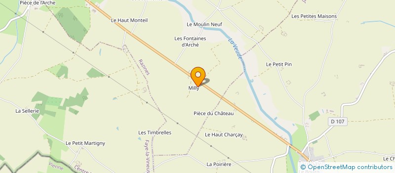 localisation de l'entreprise LES JARDINS DE MILLY  RAZINES