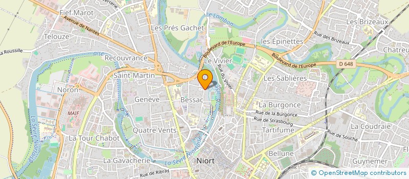 localisation de l'entreprise LES JARDINS DE MONPLAISIR  NIORT