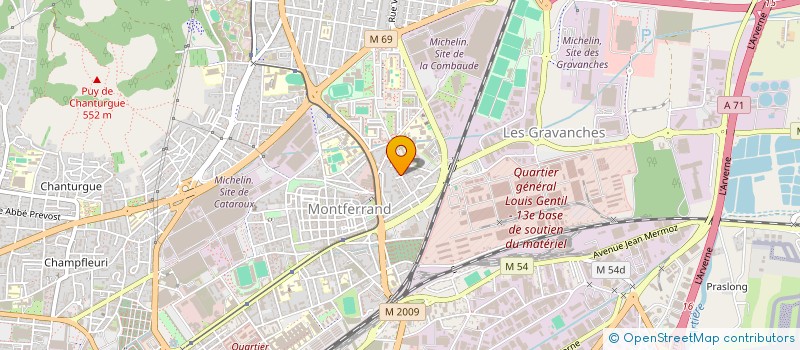 localisation de l'entreprise LES JARDINS DE MONTFERRAND  CLERMONT-FERRAND